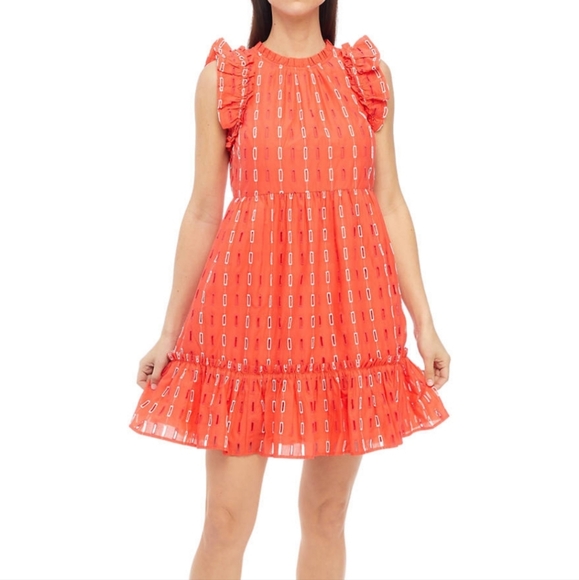 crown & ivy Dresses & Skirts - Crown & Ivy Women's Flutter Sleeve Dress - Size Large